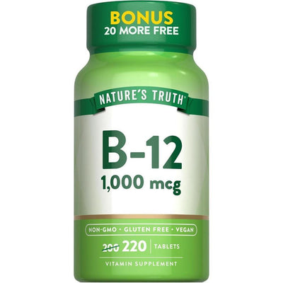 Nature's Truth Vitamin B-12 1,000 Mcg Tablets