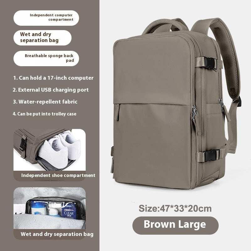 Mochila Expandible Premium para Viajes y Negocios