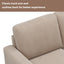 [New]81" Reversible Sectional Couch with Storage Chaise L-Shaped Sofa for Apartment Sectional Set Warm Grey - Korvel