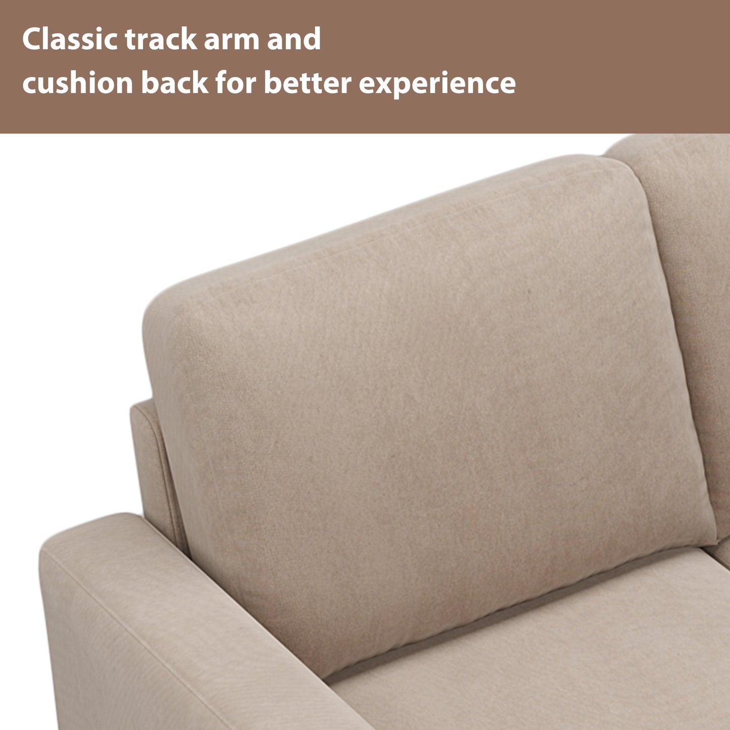 [New]81" Reversible Sectional Couch with Storage Chaise L-Shaped Sofa for Apartment Sectional Set Warm Grey - Korvel