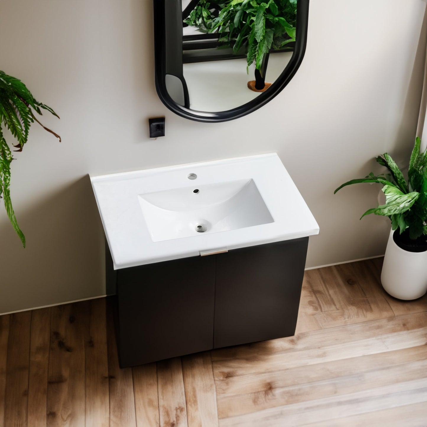 30" Bathroom Vanity with Ceramic Top - BL9075B