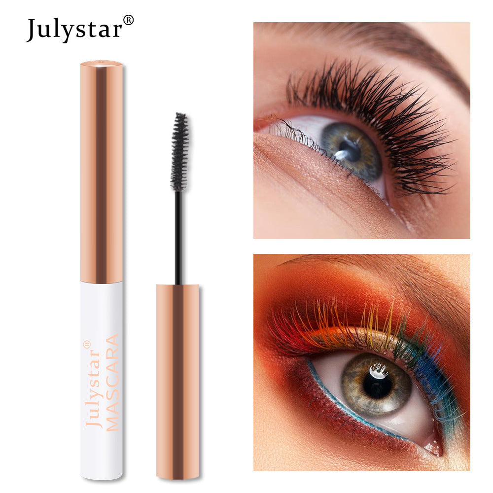 Eyelash Foundation Cream Waterproof Anti Sweat Not Dizzy Dye Slender Long Curl Warped Thick Color Mascara - Korvel