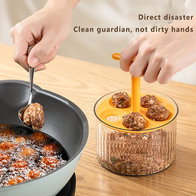 Meatball Maker Fried Meatball Presser Multi functional Household Utensil for Making Rounds Shrimp Slippery and Auxiliary Food - Korvel