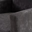 Fauteuil pivotant large avec coussin doux - Fauteuil moderne gris