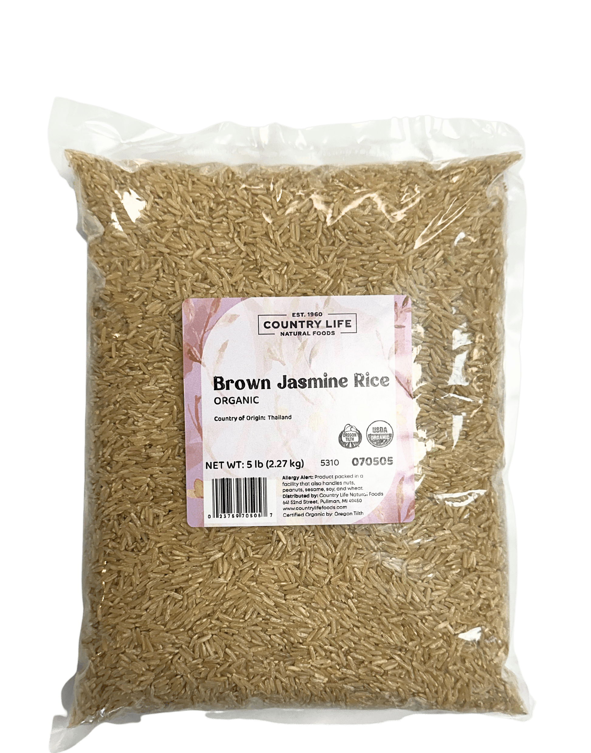 Organic Brown Jasmine Rice - Nutritious & Flavorful - Korvel