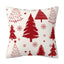 Red Christmas Snowflake Pillow Cover for Holiday Decor