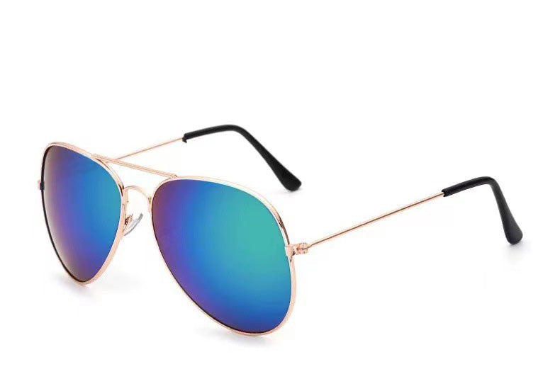 Sunglasses Colorful Toad Glasses Pilot Men And Women Models 3025 Color Film Reflective Sunglasses - Korvel