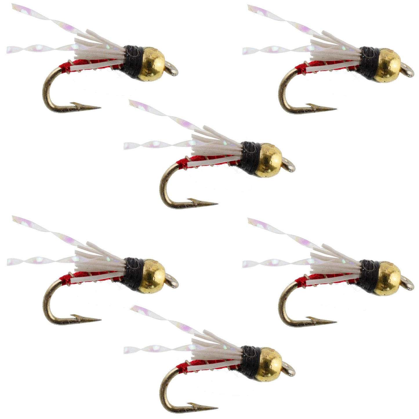 Beadhead Red 3 Dollar Dip Serendipity Wet Flies - 6 Pack, Size 16 - Korvel