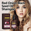 Red Onion Black Seed Oil Shampoo, Clean Scalp Easy Anti-Dandruff Smooth Hair Oil Control Shampoo - Korvel