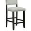 Conjunto de Comedor de Altura de Mostrador TREXM de 5 Piezas en Espresso y Beige