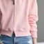 Plus Size Casual Zip-Up Long Sleeve Hoodie