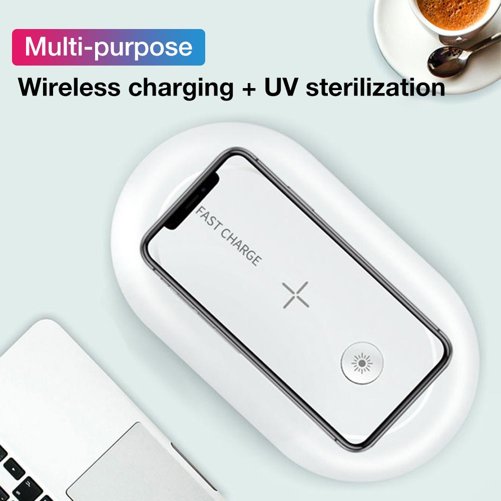UV Light Phone Sterilizer Box 15W Mobile Phone Wireless Charging Cleaner Sterilizer Multi-function Ultraviolet Disinfection Box - Korvel