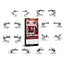 Halloween Eyeliner Patch, Scary Fashion Party Makeup Kit Bat Spider Decorative Eyeliner Eyeshadow Patch - Korvel