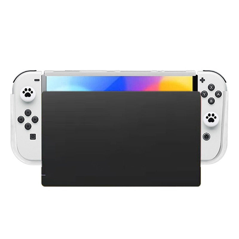 Suitable for Switch OLED new TPU protective case with card box storage NS host protective cover dual card slot - Korvel