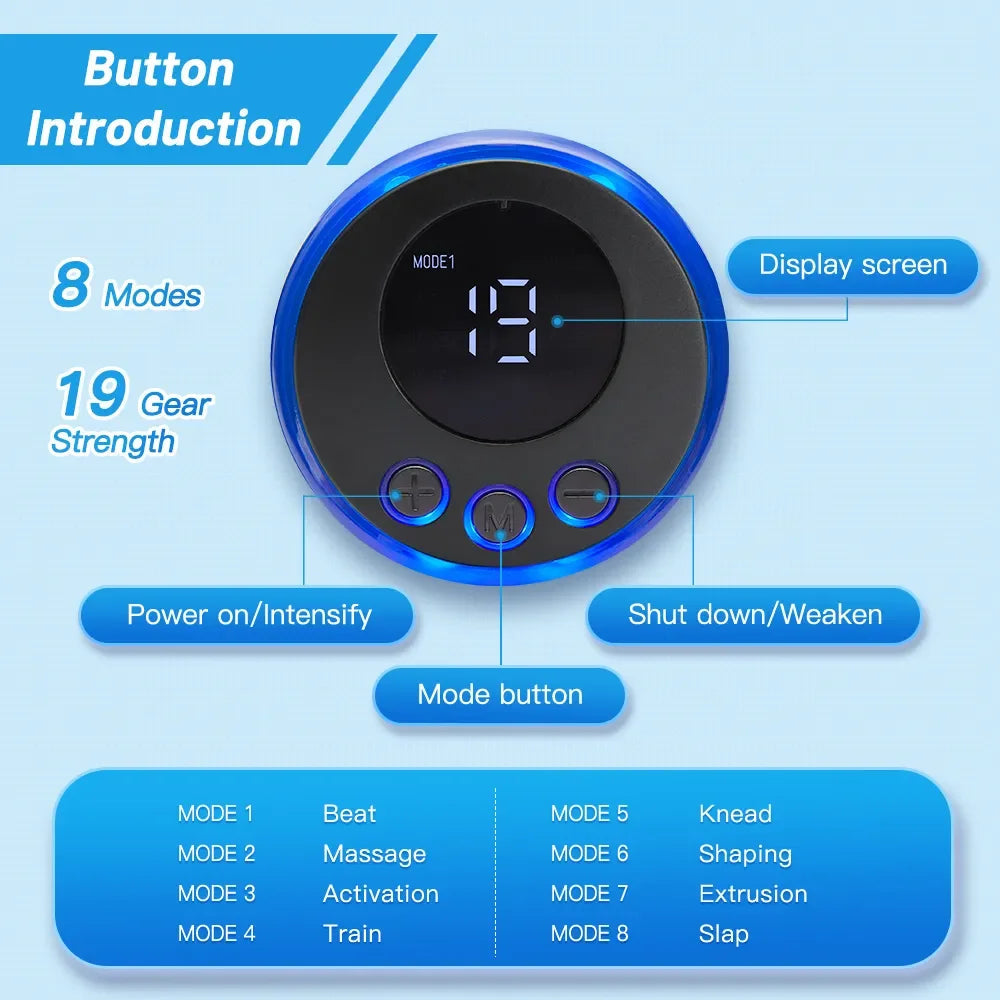 EMS Facial Massager Eye Face Lift Skin Tightening Anti-Wrinkle V-Shaped Face Muscle Stimulator Beauty Device - Korvel