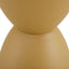 Table d'appoint en plastique jaune élégant