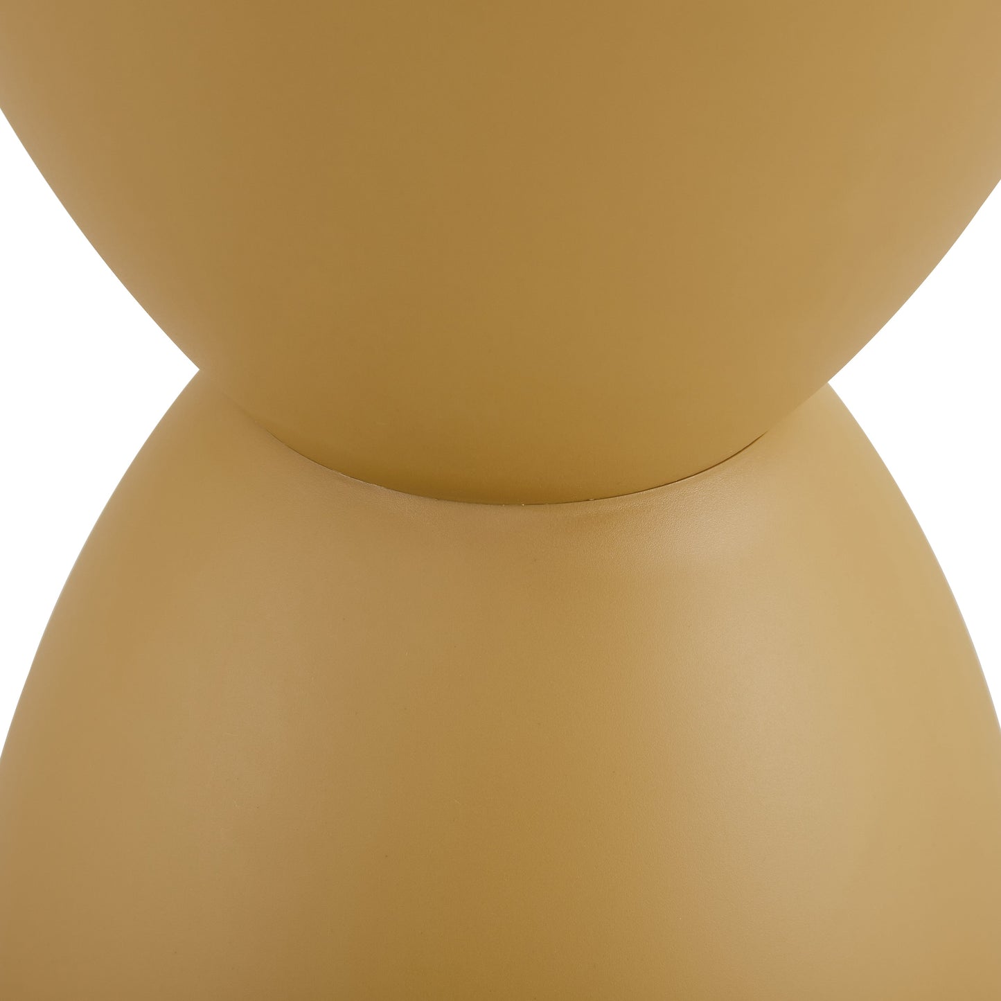 Table d'appoint en plastique jaune élégant