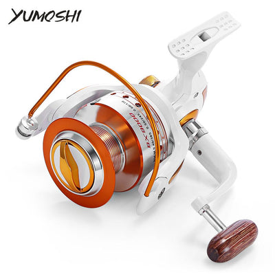YUMOSHI Full Metal Fishing Spinning Reel with Exchangeable Arm Rocker