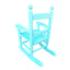 Children's rocking light Light Blue chair- Indoor or Outdoor -Suitable for kids-Durable - Korvel