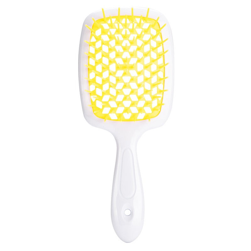 Honeycomb hollow massage comb, smooth hair grid comb, smooth hair dry and wet dual-purpose comb, curly and fluffy hair styling comb - Korvel