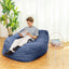 Faux Fur Classic Bean Bag blue - Korvel