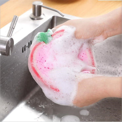 Thickened Fruit Sponge Cleaning Wipe - Large Absorbent Pad