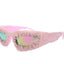 Lunettes de soleil punk en forme d'œil de chat – Lunettes unisexes audacieuses
