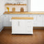 Elegant Kitchen Island Cart with Storage and Spice Rack