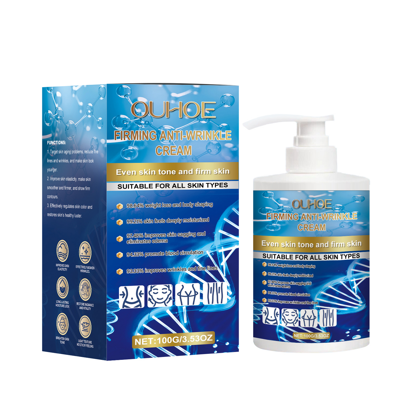 Body Cream Daily Massage Treatment Nourishes And Moisturizes Refreshing, Non-Sticky And Improves Skin Body Cream - Korvel