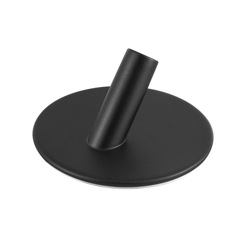 SUS304 Black Robe Hook Wall Hook Towel Hook for Bathroom Stainless Steel Coat Hook Rustproof Hook Hanger for Kitchen Hardware - Korvel