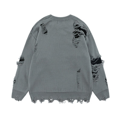 Trendy Crochet Hole Sweater for Men - Casual Knit Pullover