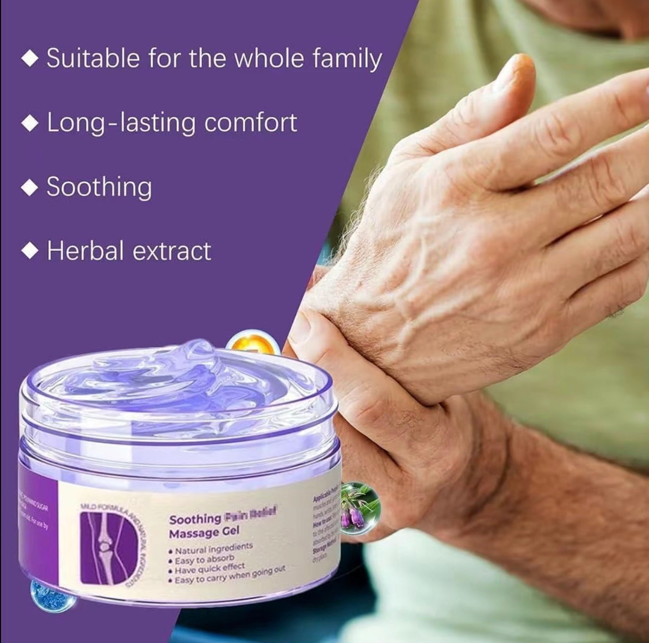 Gel para el Cuidado de las Articulaciones MoveEase para la Comodidad y Movilidad