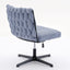 Armless Office Desk Chair No Wheels BLUE - Korvel