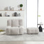 Sillón Puff Esponjoso con Espuma Viscoelástica y Otomana