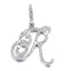 Hip Hop Grass Letter Pendant with Cuban Chain