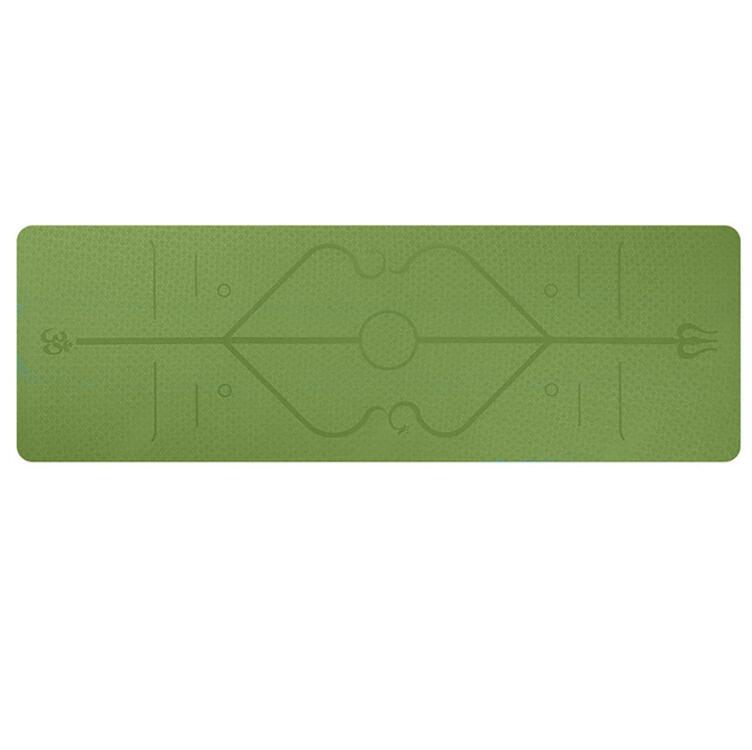 1830*610*6mm TPE Yoga Mat with Position Line Non Slip Carpet Mat For Beginner Environmental Fitness Gymnastics Mats - Korvel