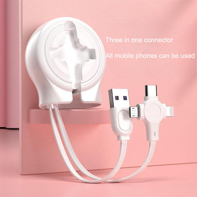 Retractable 3-in-1 USB Charging Cable