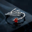 925 Sterling Silver Pavé Setting CZ Oxidized Ring