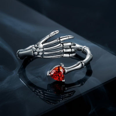 Anillo oxidado con pavé de CZ en plata esterlina 925