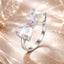 Bague en argent sterling 925 avec pavé CZ pour femmes