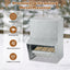 Wall Mount Galvanized Chicken Feeder - 50 lbs Capacity
