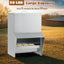 Wall Mount Galvanized Chicken Feeder - 50 lbs Capacity