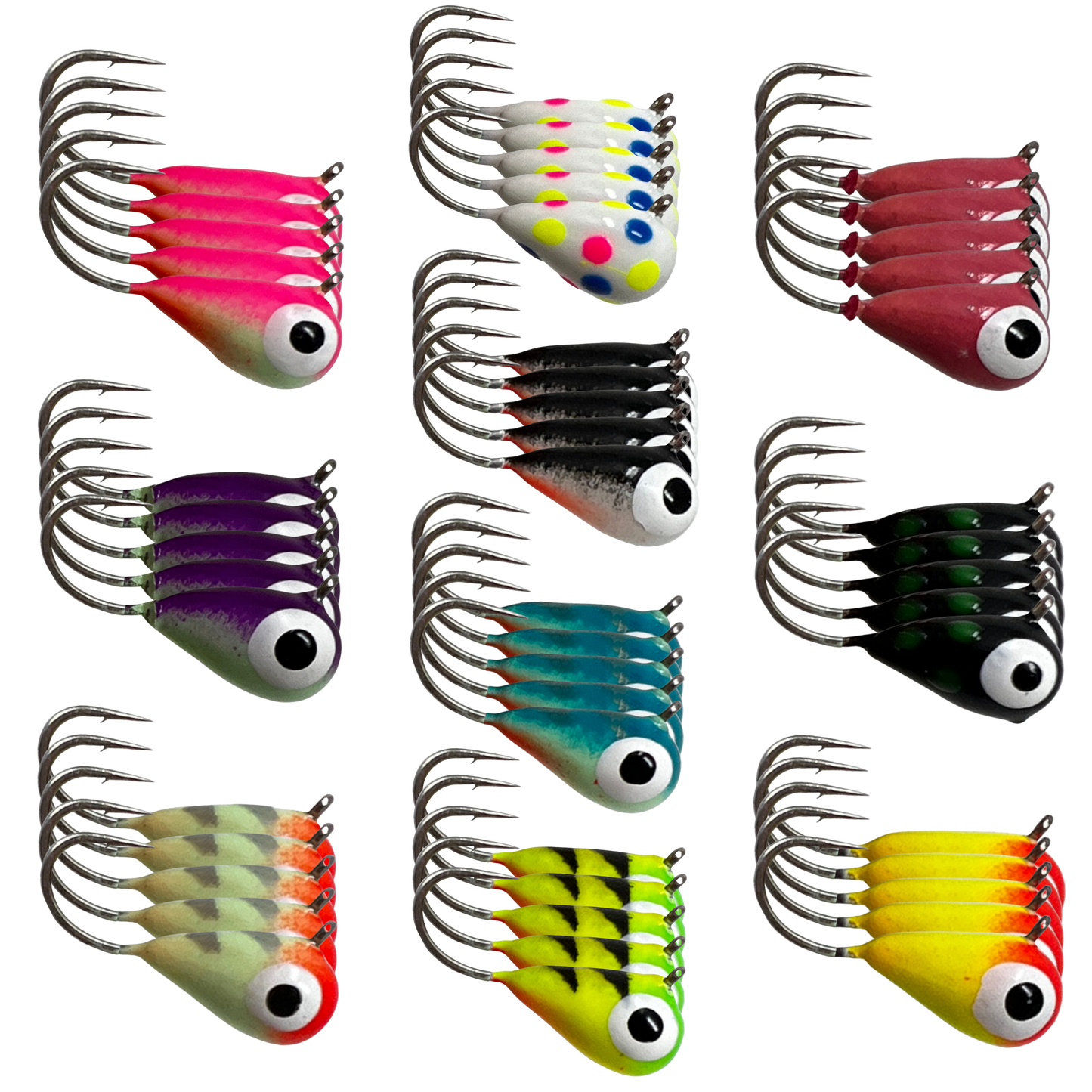 Premium Tungsten Ice Fishing Jigs for All Species