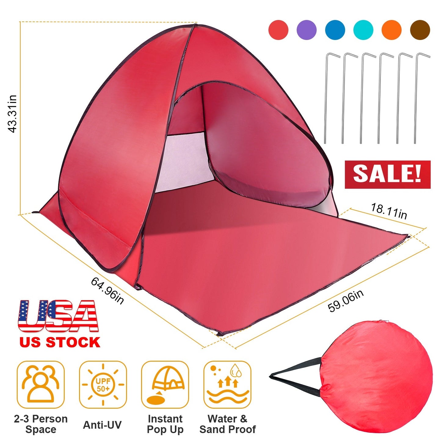 Tienda de Playa Gbruno Pop Up - Protección UV y Toldos Impermeables