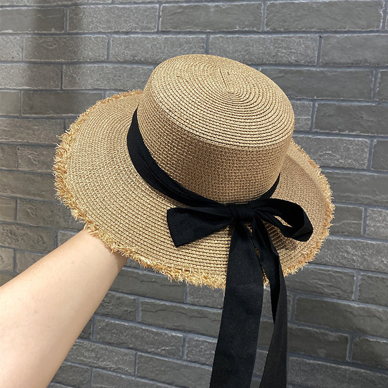 Lace String Woven Straw Sun Hat for Summer Adventures