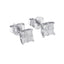 Boucles d'oreilles en diamant en or blanc 10k - 0,60 cttw
