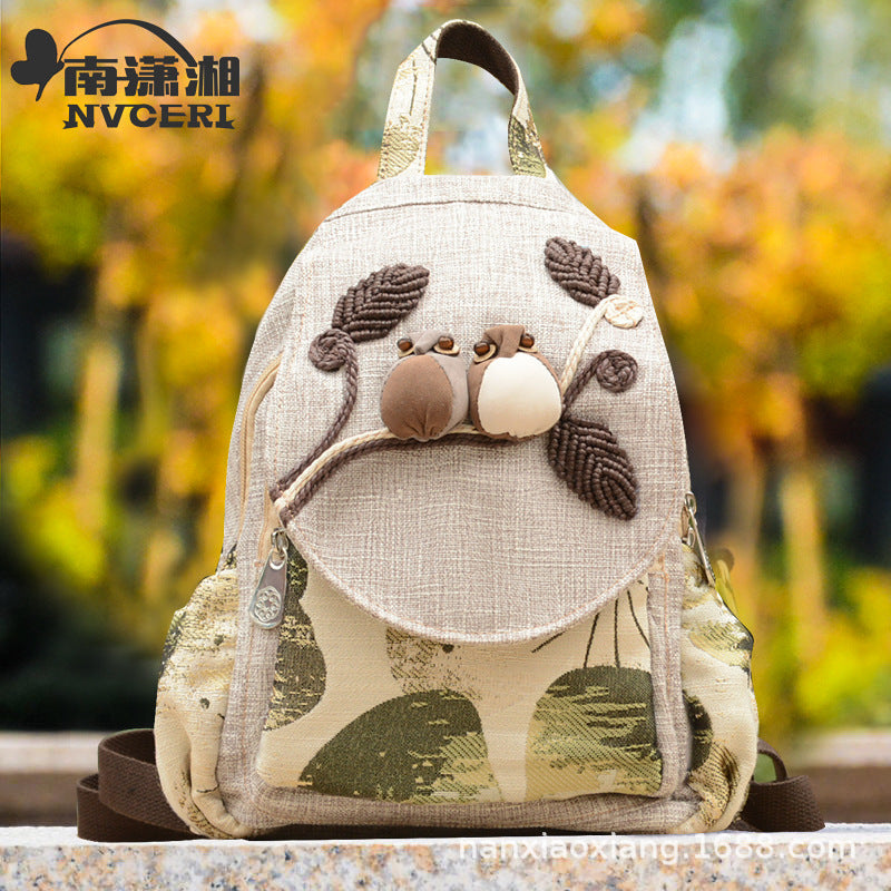 Ethnic Style Retro Canvas Travel Backpack