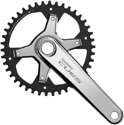 Shimano CUES FC-U6030-1 Crankset - 172.5mm 42t Plata