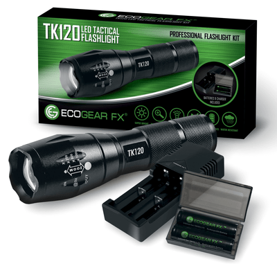 EcoGear FX TK120 Professional LED Flashlight Kit
