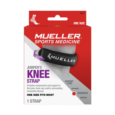 Mueller Jumper's Knee Strap - Unisex, One Size Fits Most, Black